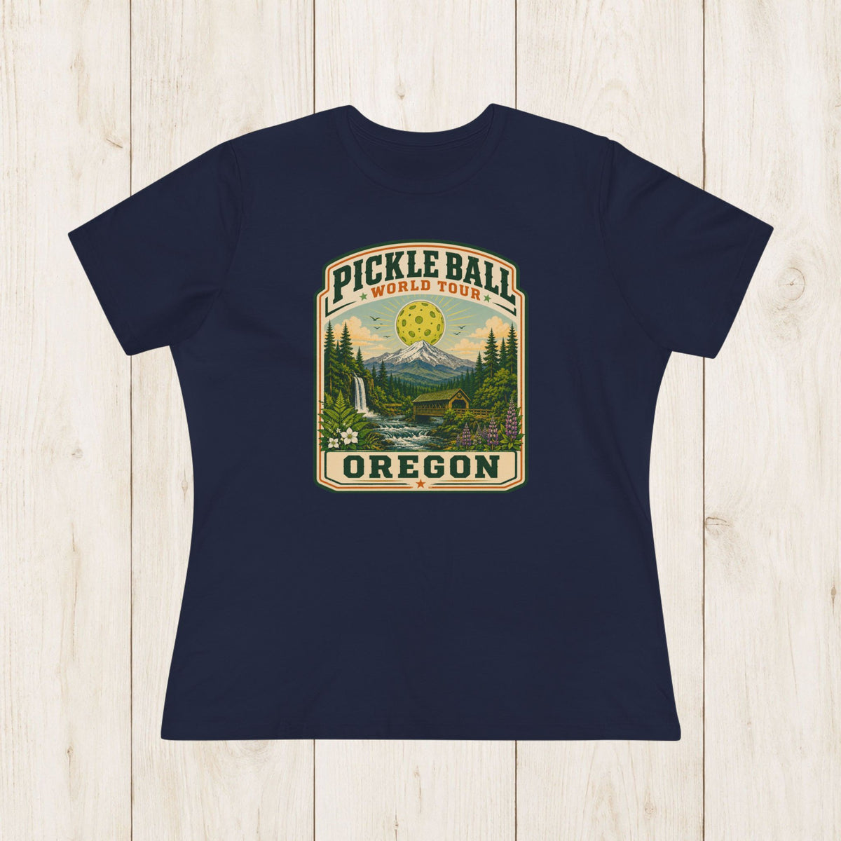 Women's Cut - Pickleball World Tour Oregon T-Shirt
