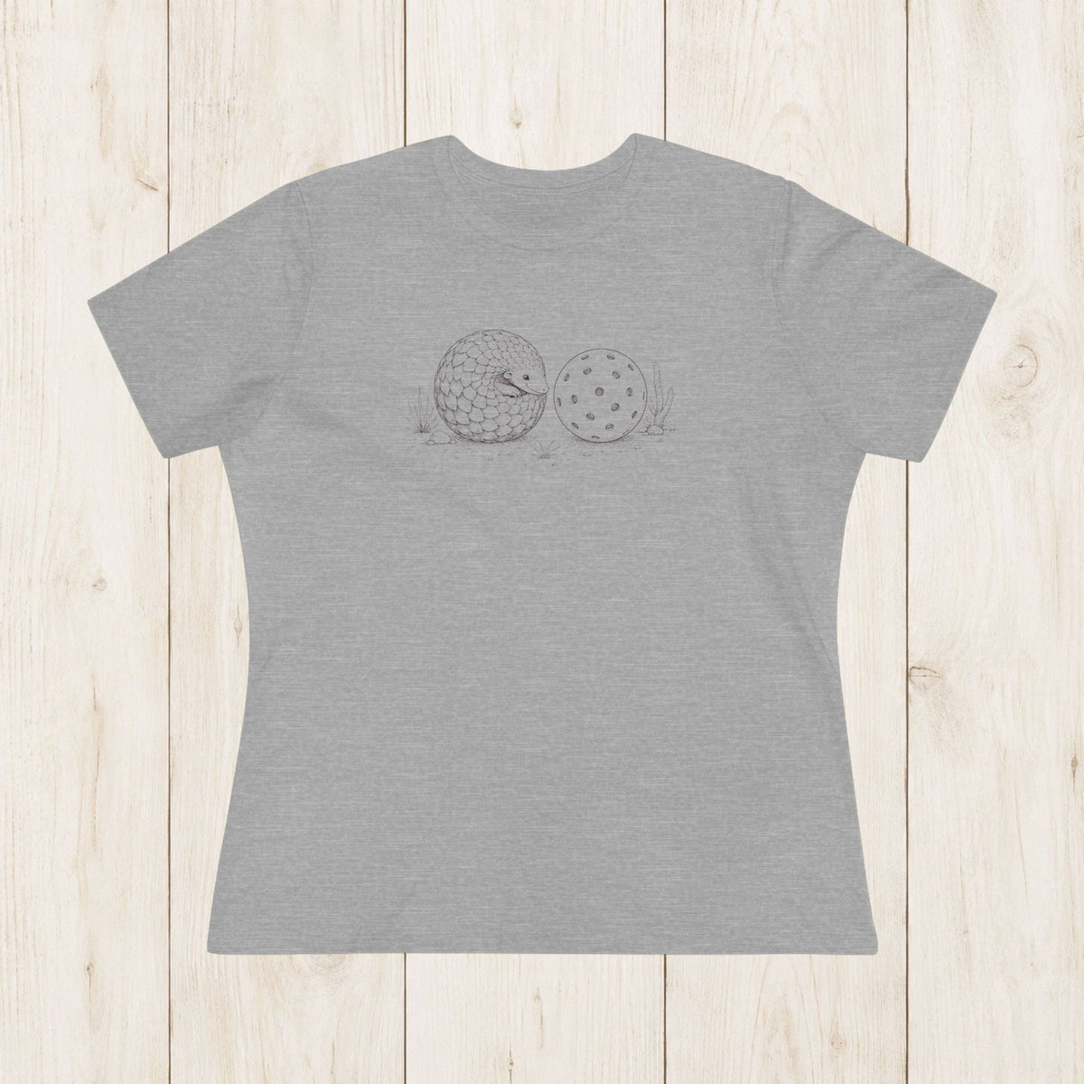 Women's Cut - Pangolin Loves Pickleball T-Shirt