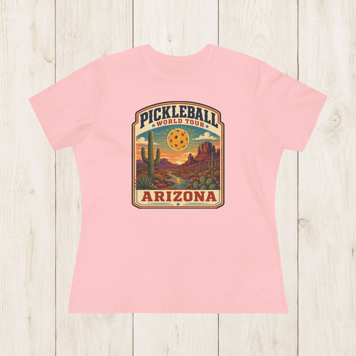 Women's Cut - Pickleball World Tour Arizona T-Shirt