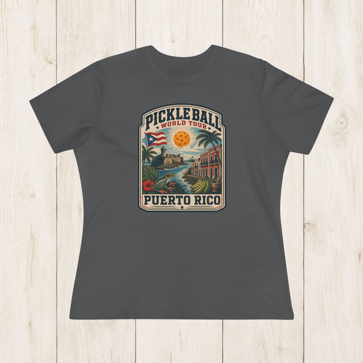 Women's Cut - Pickleball World Tour Puerto Rico T-Shirt