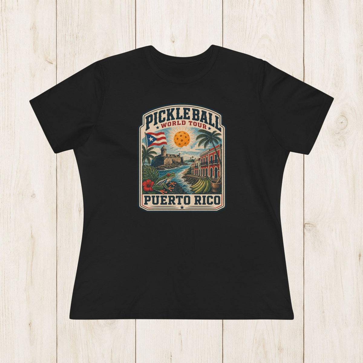 Women's Cut - Pickleball World Tour Puerto Rico T-Shirt