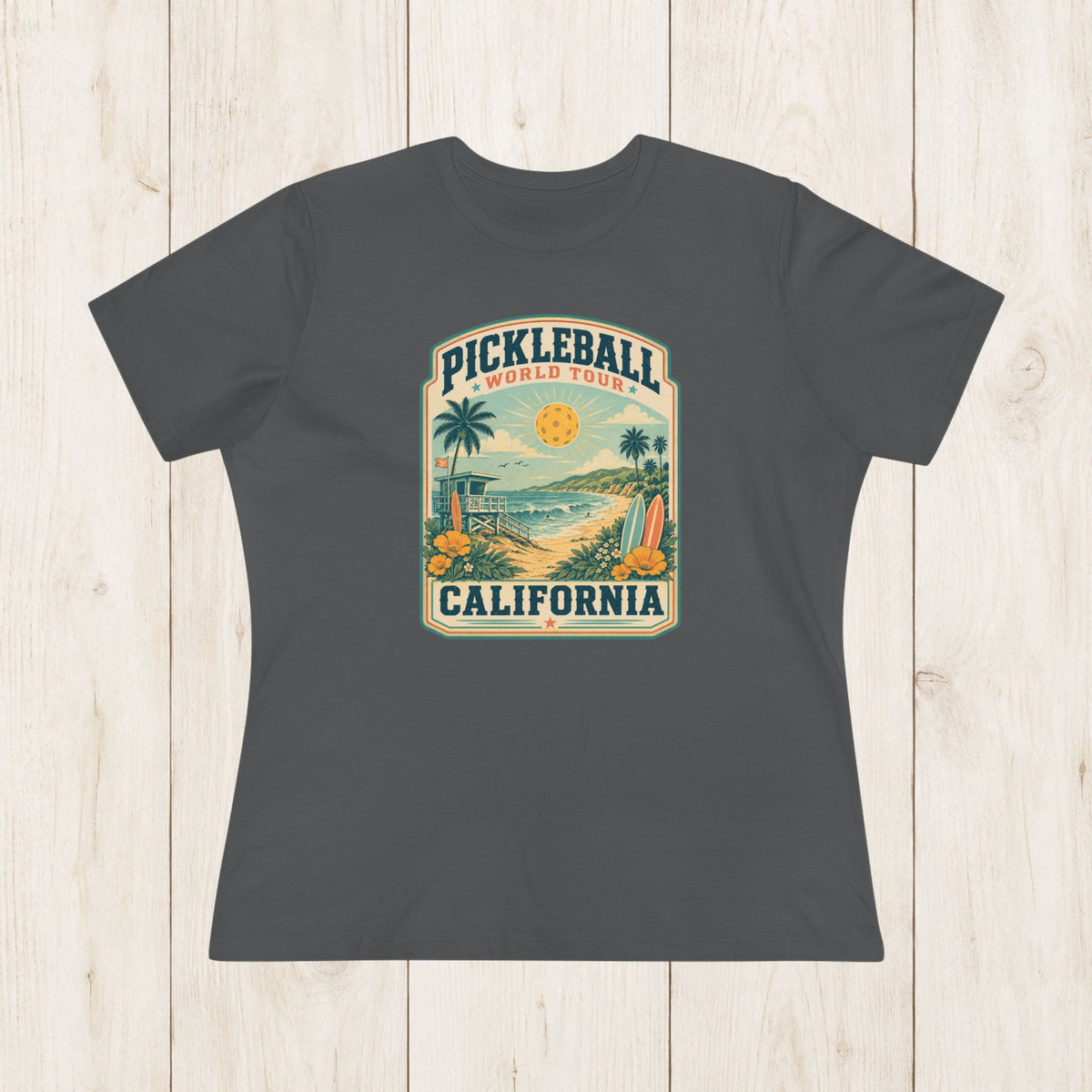 Women's Cut - Pickleball World Tour California T-Shirt