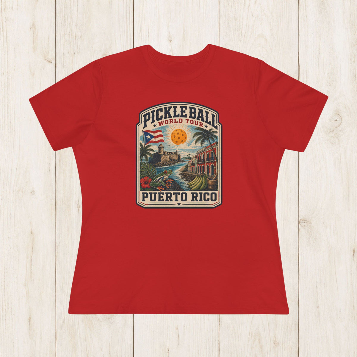 Women's Cut - Pickleball World Tour Puerto Rico T-Shirt