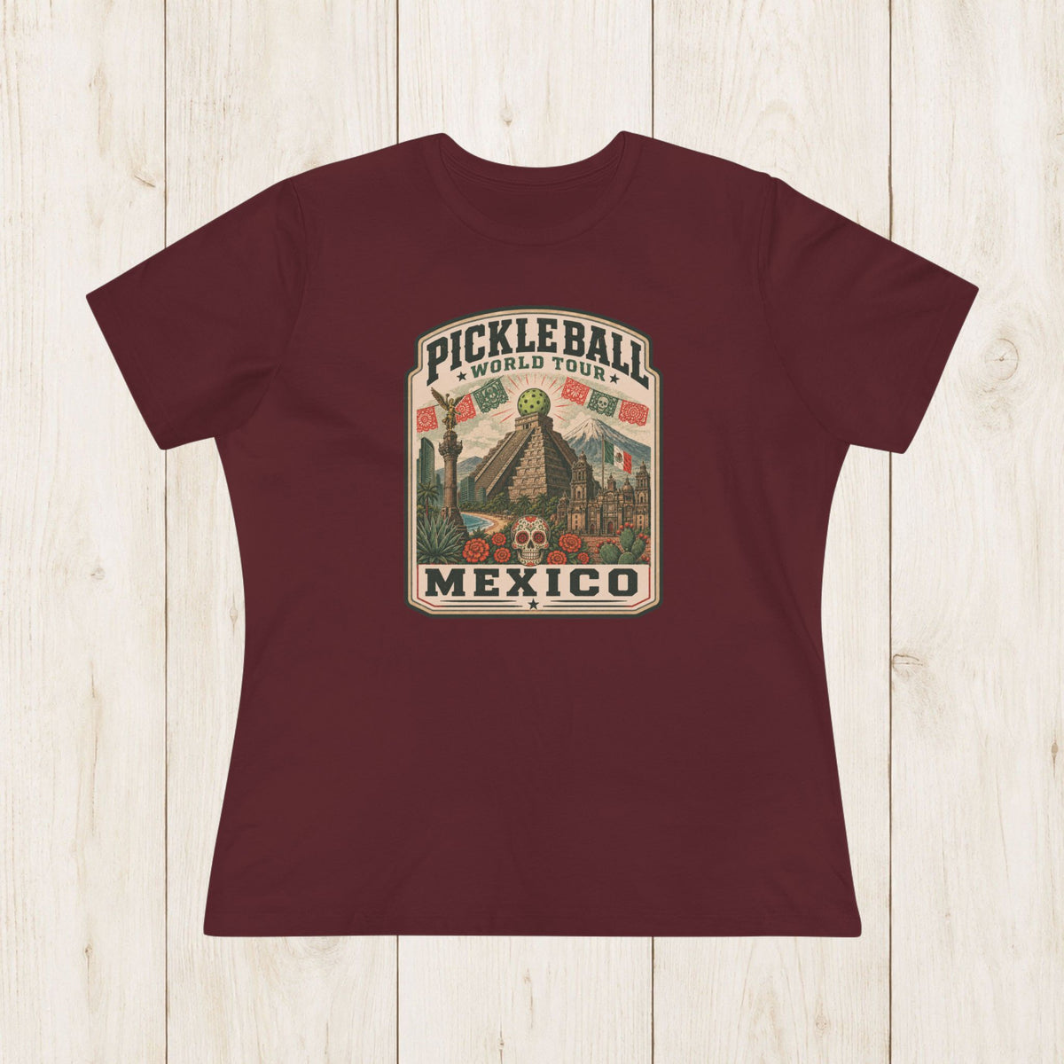 Women's Cut - Pickleball World Tour Mexico T-Shirt