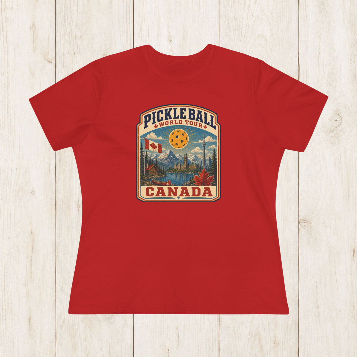 Women's Cut - Pickleball World Tour Canada T-Shirt