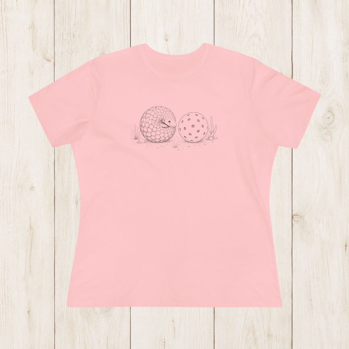 Women's Cut - Pangolin Loves Pickleball T-Shirt