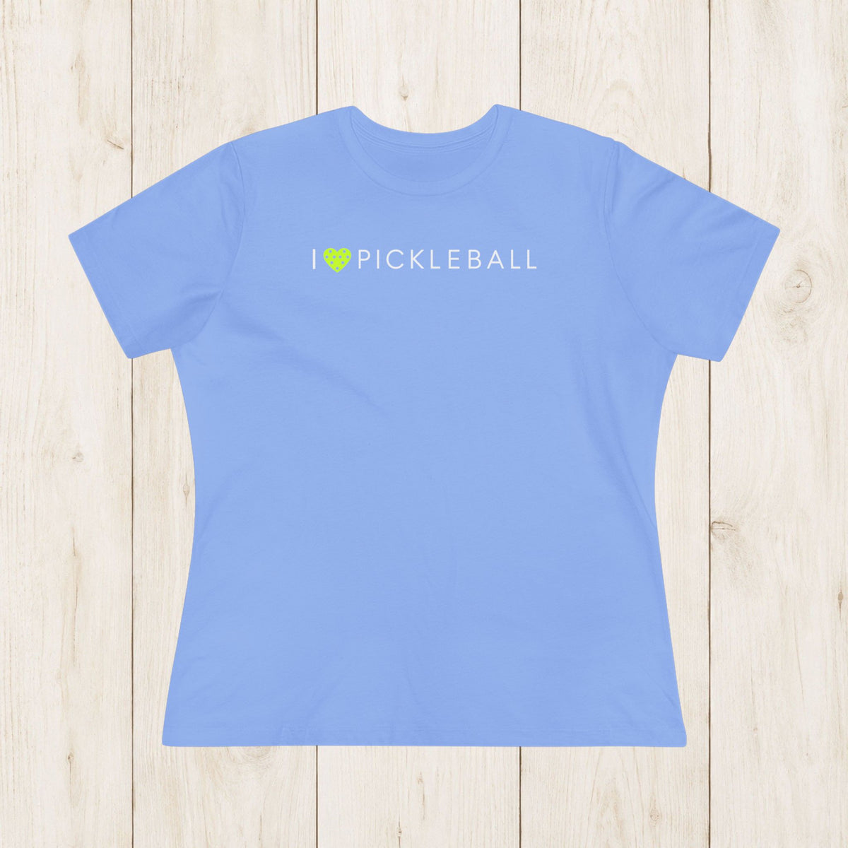 Women's Cut - I Heart Pickleball T-Shirt