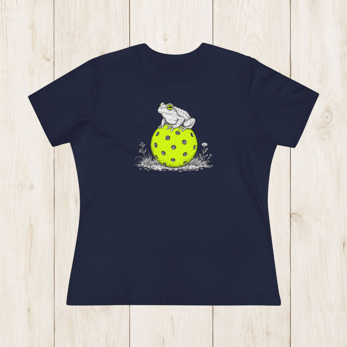 Women's Cut - Wise Pickleball Frog T-Shirt