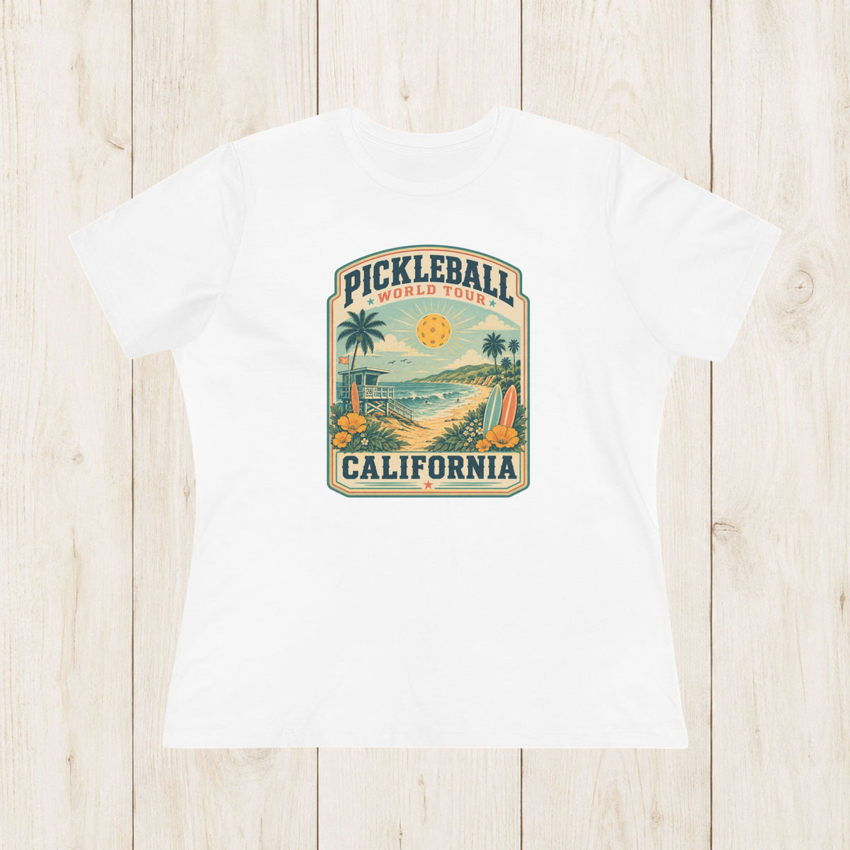 Women's Cut - Pickleball World Tour California T-Shirt