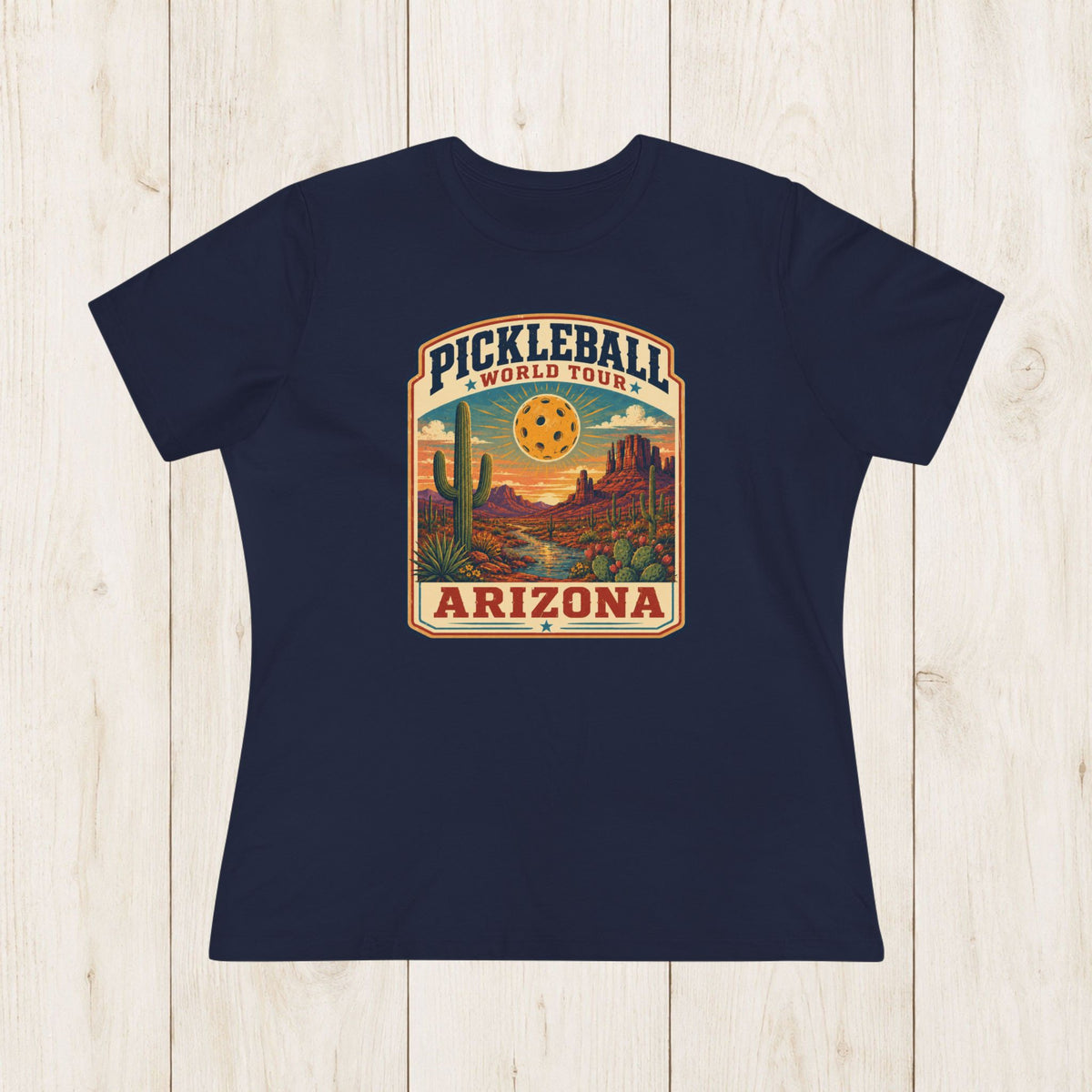 Women's Cut - Pickleball World Tour Arizona T-Shirt