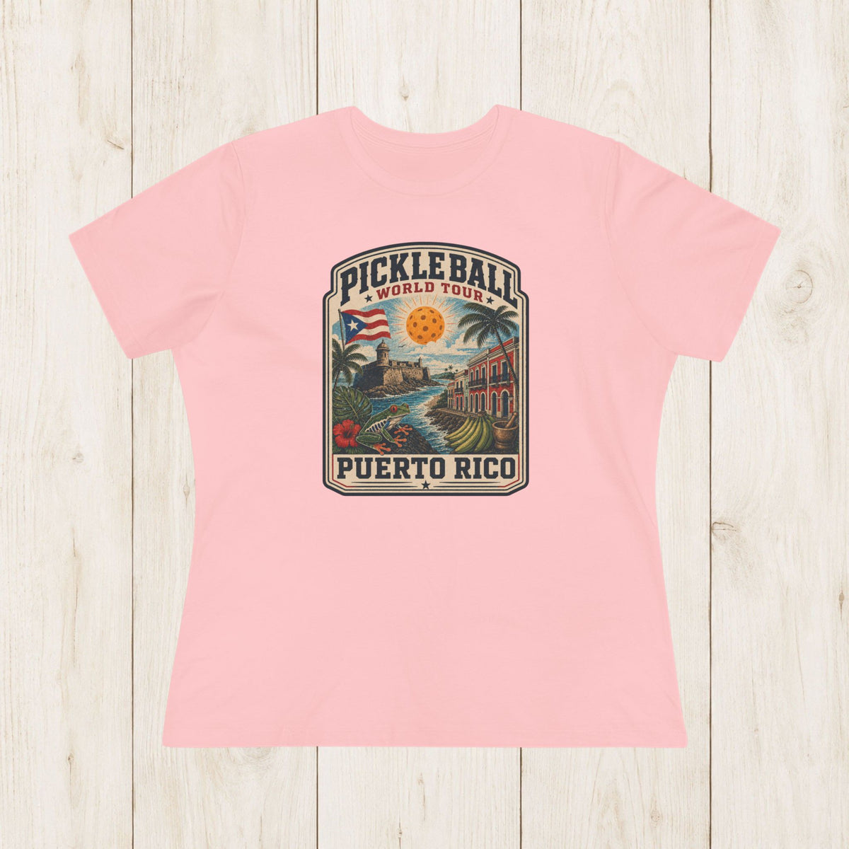 Women's Cut - Pickleball World Tour Puerto Rico T-Shirt