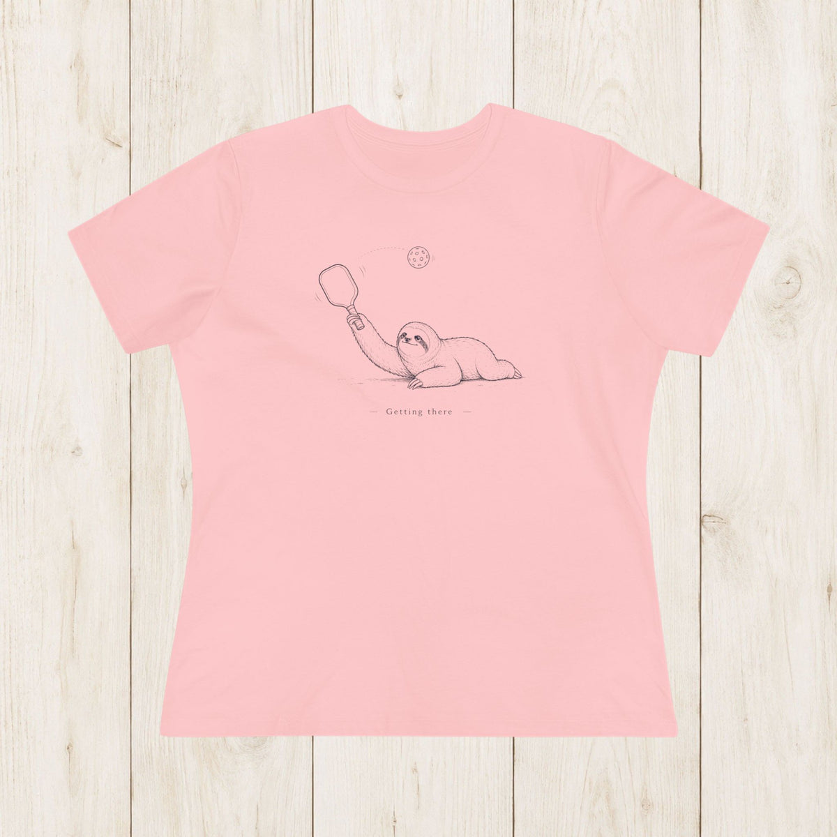 Women's cut - Slow sloth pickleball T-shirt