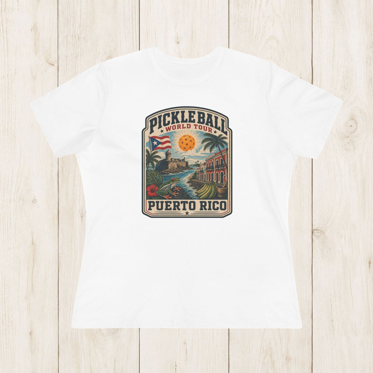 Women's Cut - Pickleball World Tour Puerto Rico T-Shirt