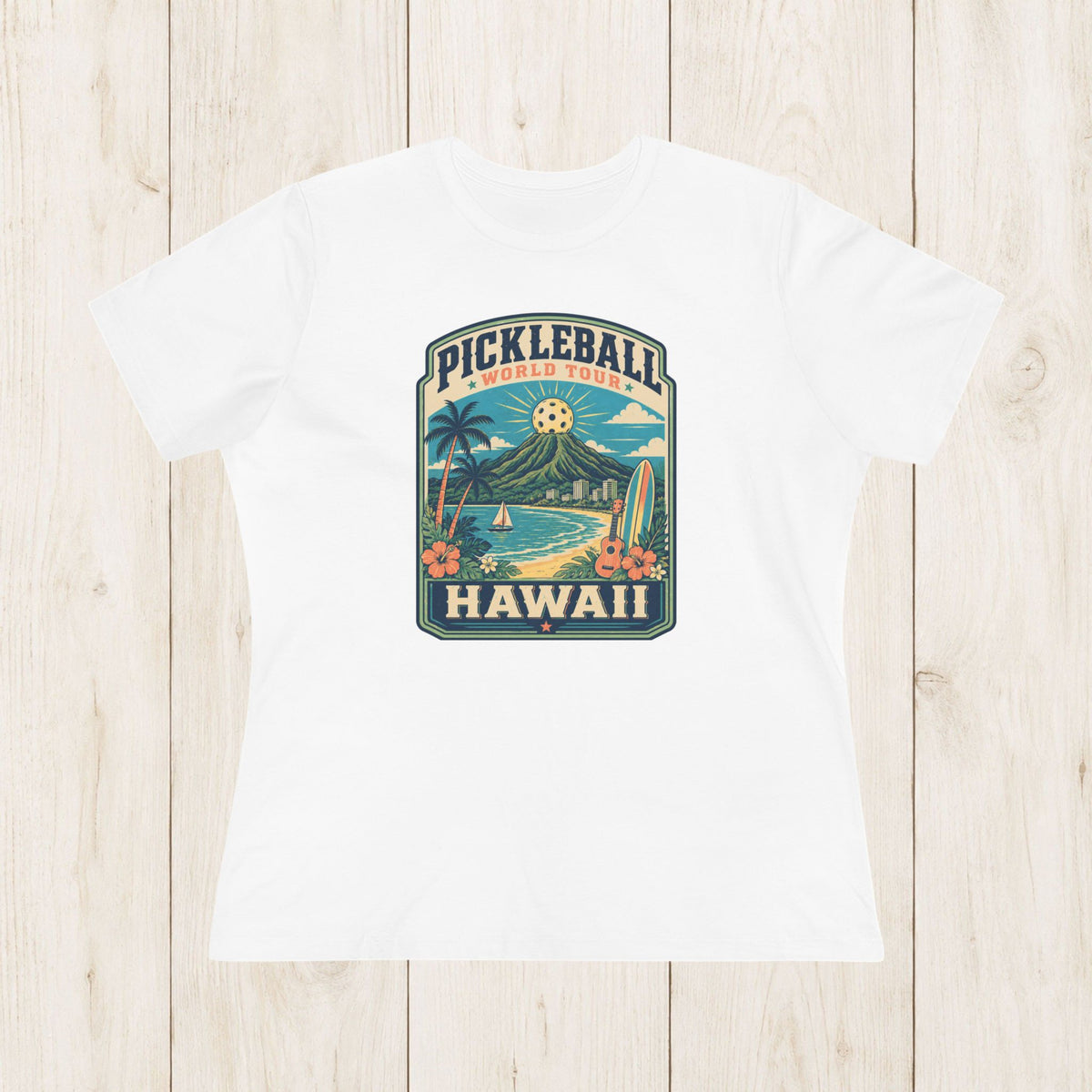 Women's Cut - Pickleball World Tour Hawaii T-Shirt