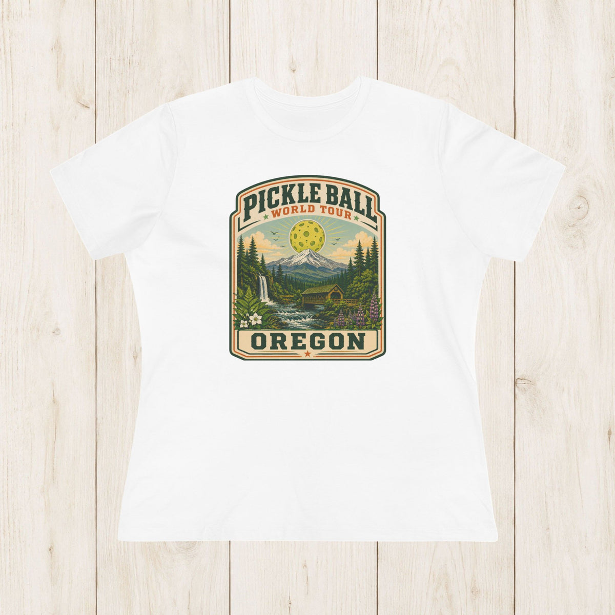Women's Cut - Pickleball World Tour Oregon T-Shirt