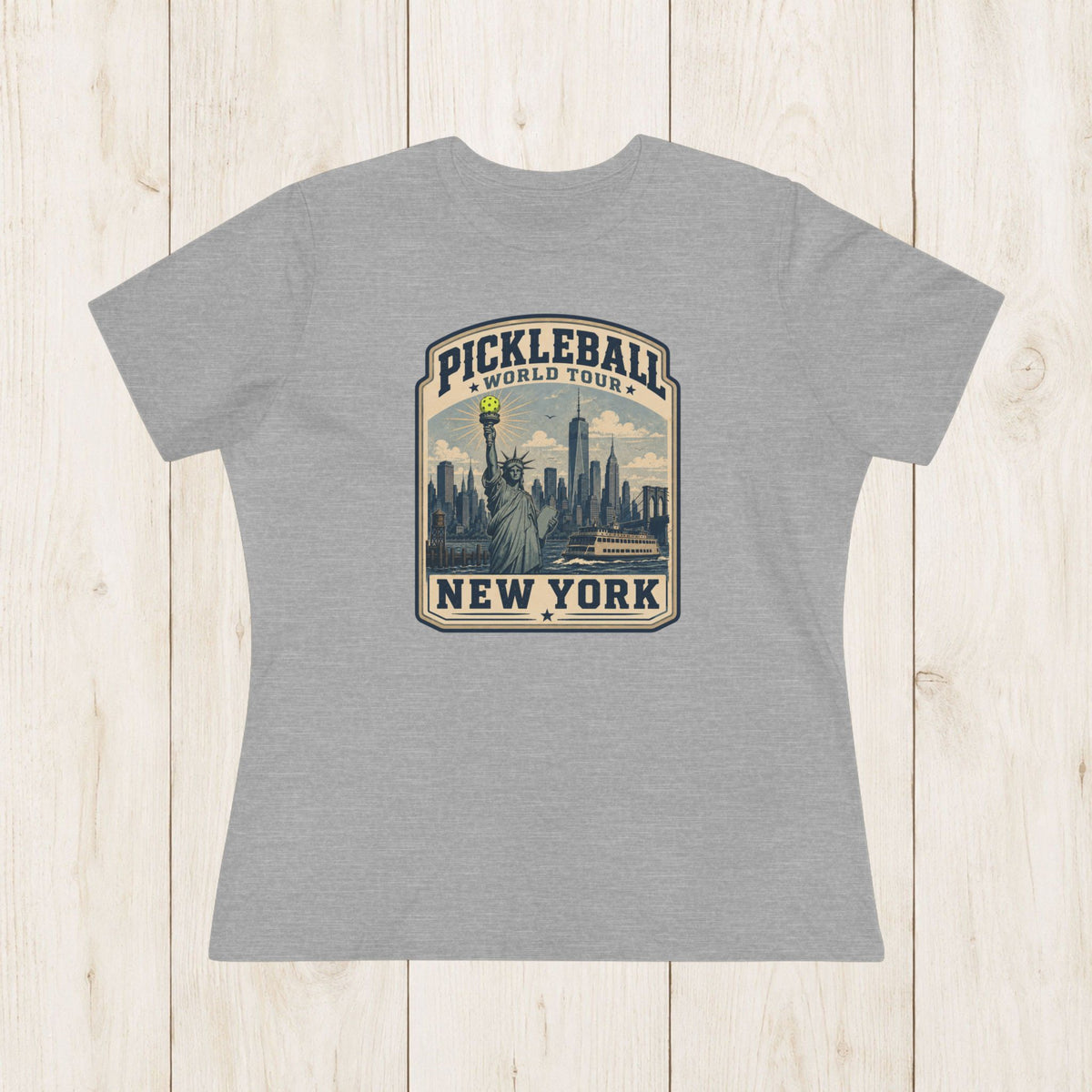 Women's Cut - Pickleball World Tour New York T-Shirt