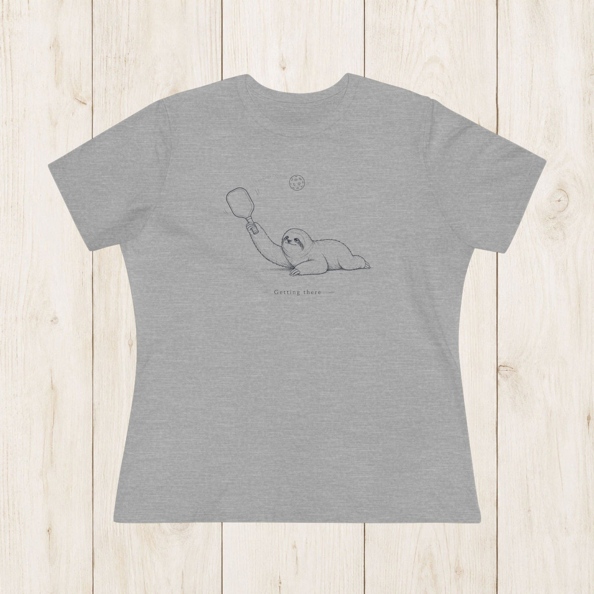 Women's cut - Slow sloth pickleball T-shirt
