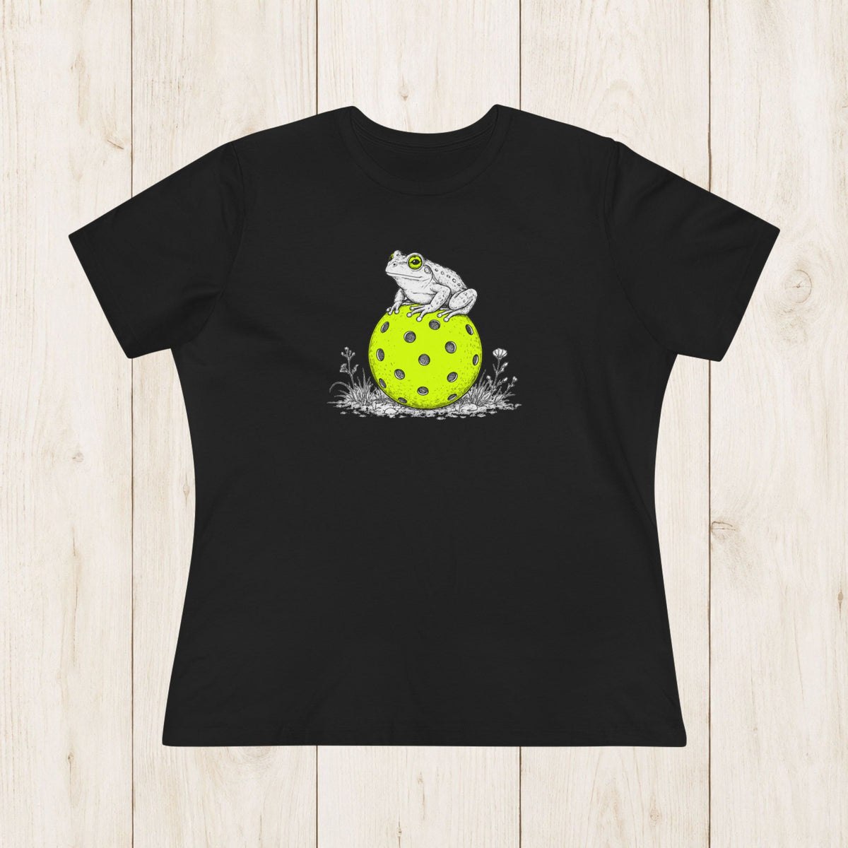 Women's Cut - Wise Pickleball Frog T-Shirt