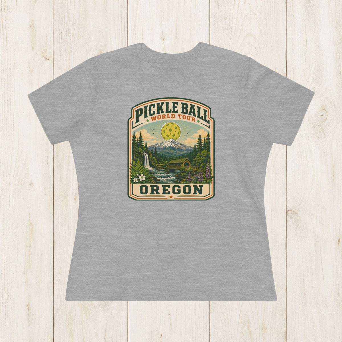 Women's Cut - Pickleball World Tour Oregon T-Shirt