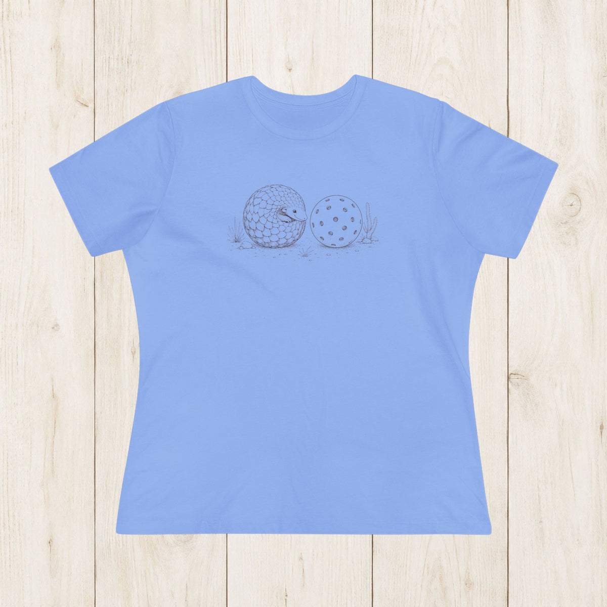 Women's Cut - Pangolin Loves Pickleball T-Shirt