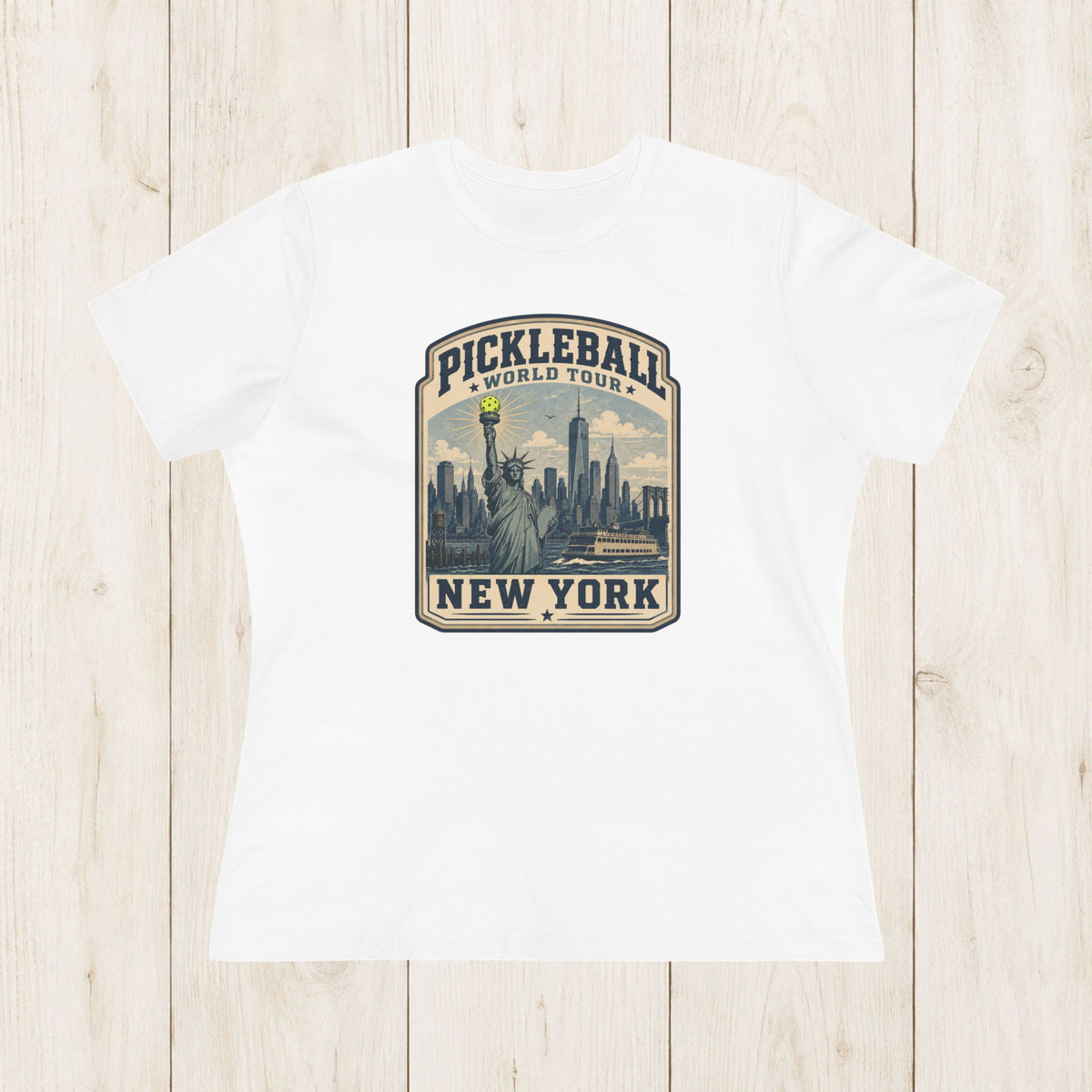 Women's Cut - Pickleball World Tour New York T-Shirt