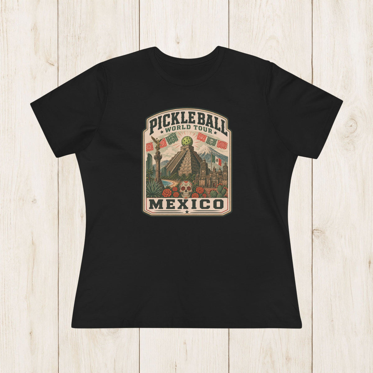Women's Cut - Pickleball World Tour Mexico T-Shirt