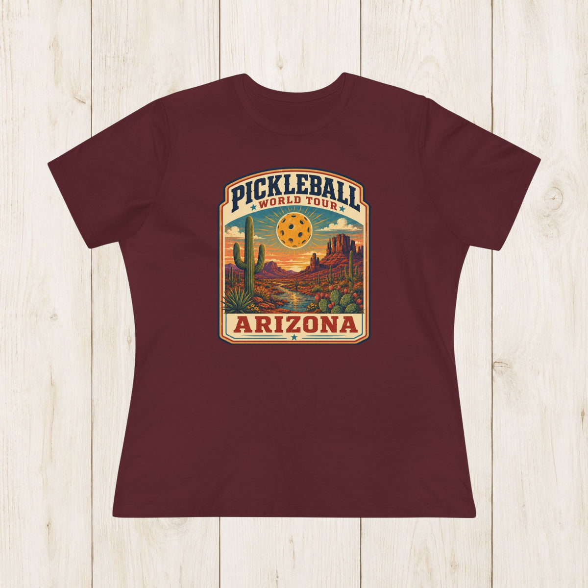 Women's Cut - Pickleball World Tour Arizona T-Shirt