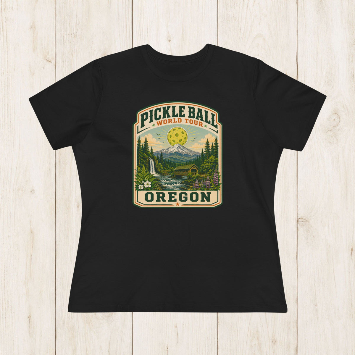 Women's Cut - Pickleball World Tour Oregon T-Shirt