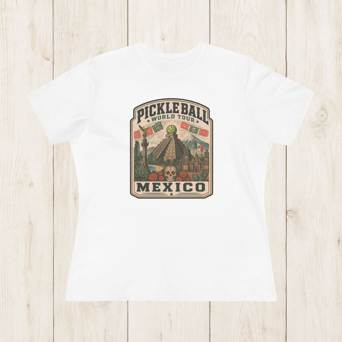 Women's Cut - Pickleball World Tour Mexico T-Shirt