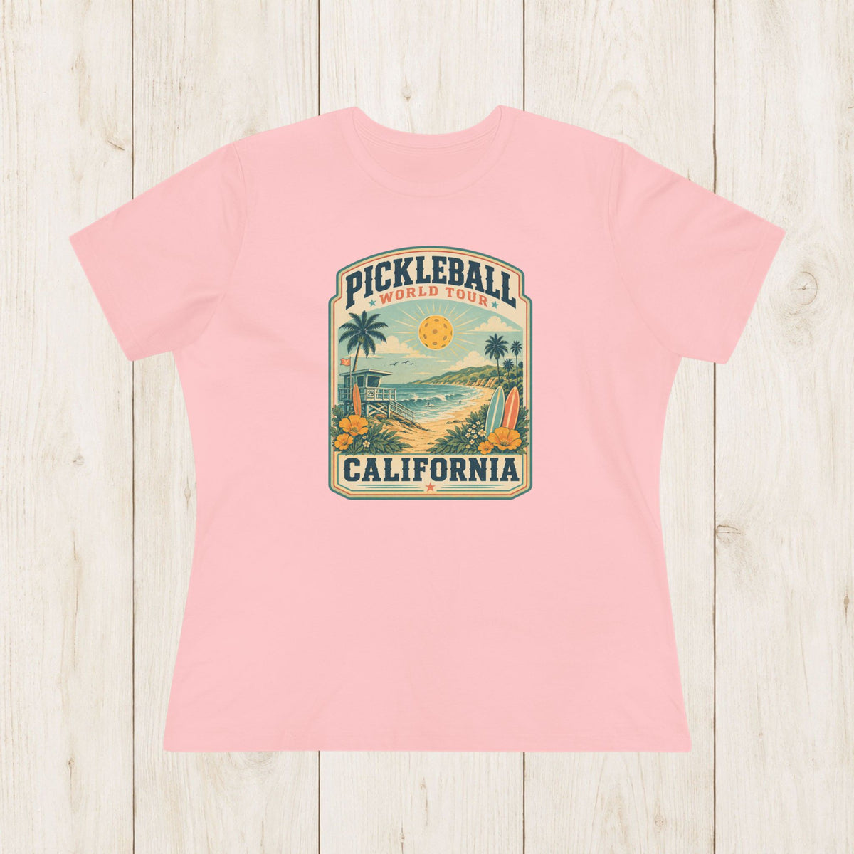 Women's Cut - Pickleball World Tour California T-Shirt