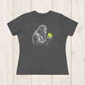 Women's Cut - Sasquatch Neon Pickleball Thinker