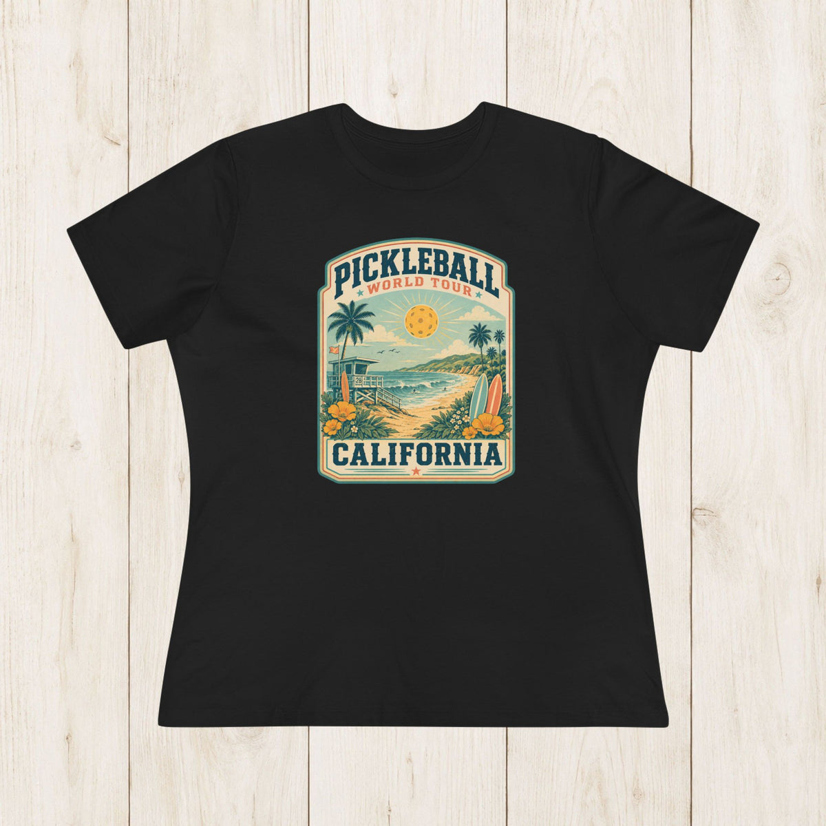 Women's Cut - Pickleball World Tour California T-Shirt