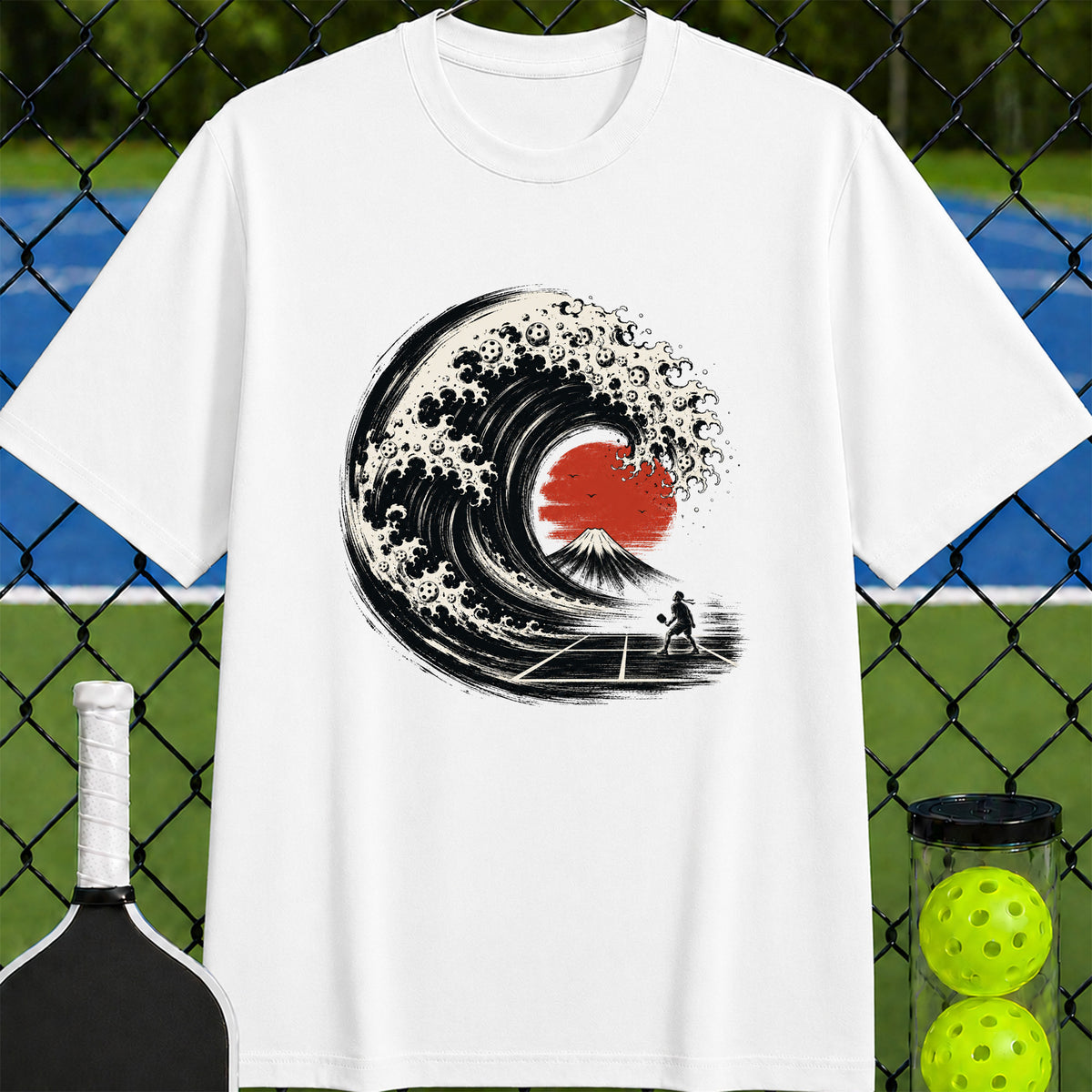 The Great Pickleball Wave T-Shirt - Unisex