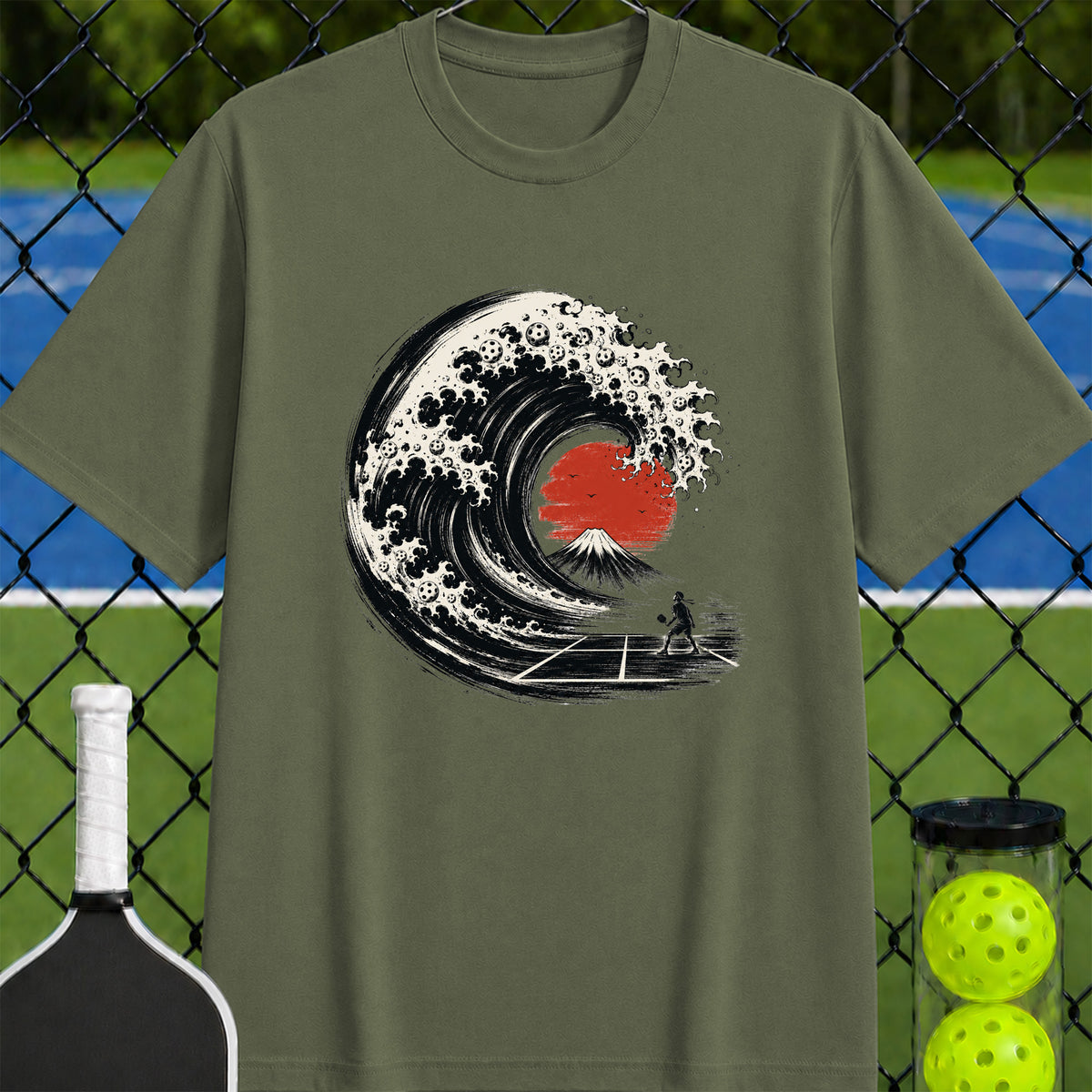 The Great Pickleball Wave T-Shirt - Unisex