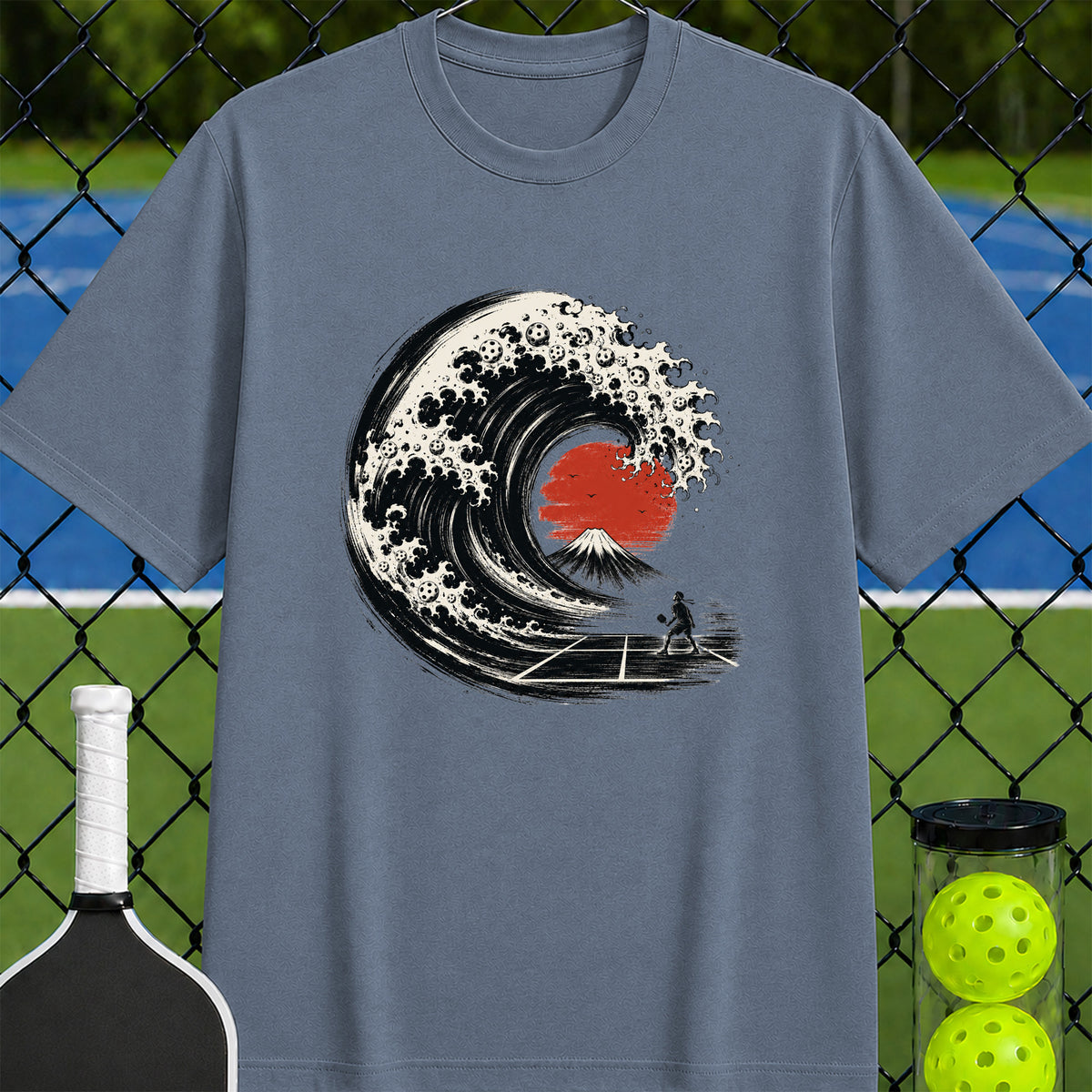 The Great Pickleball Wave T-Shirt - Unisex