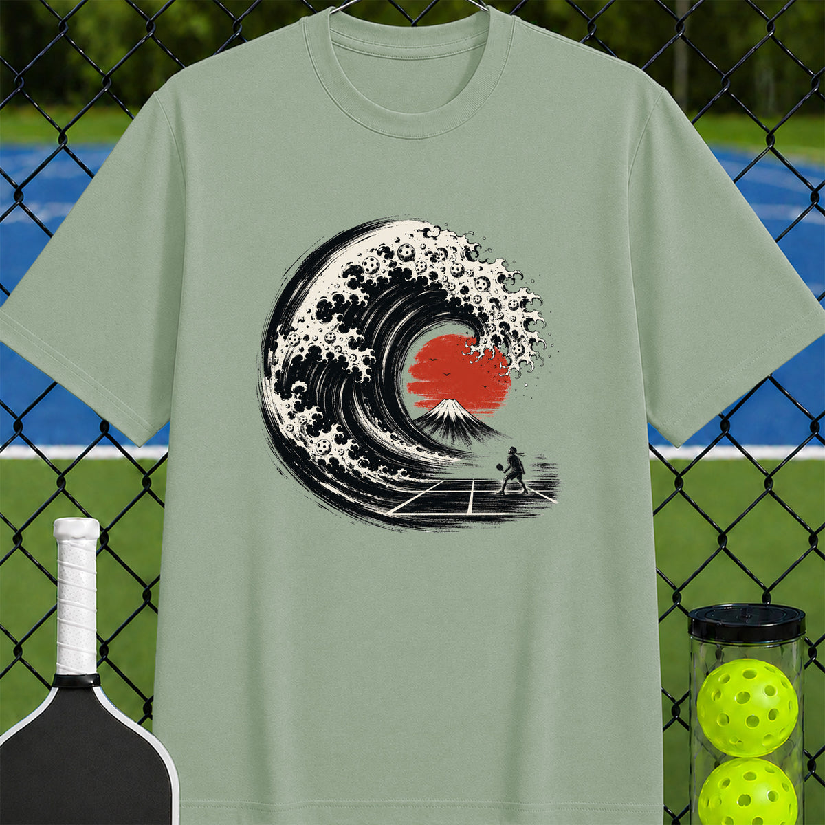 The Great Pickleball Wave T-Shirt - Unisex