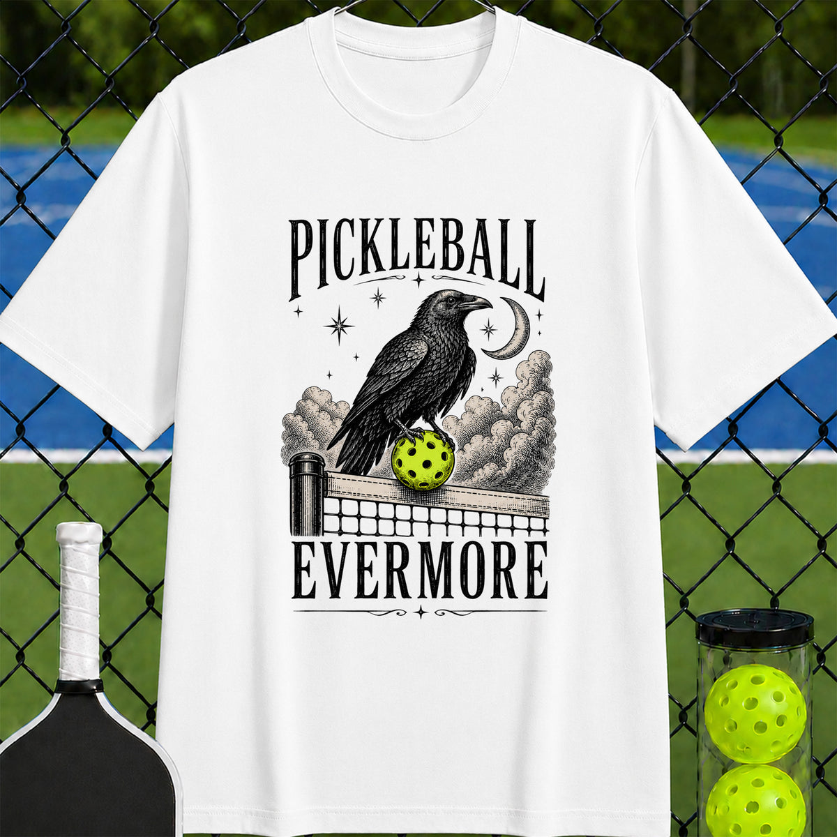 Pickleball Evermore Raven T-Shirt - Unisex