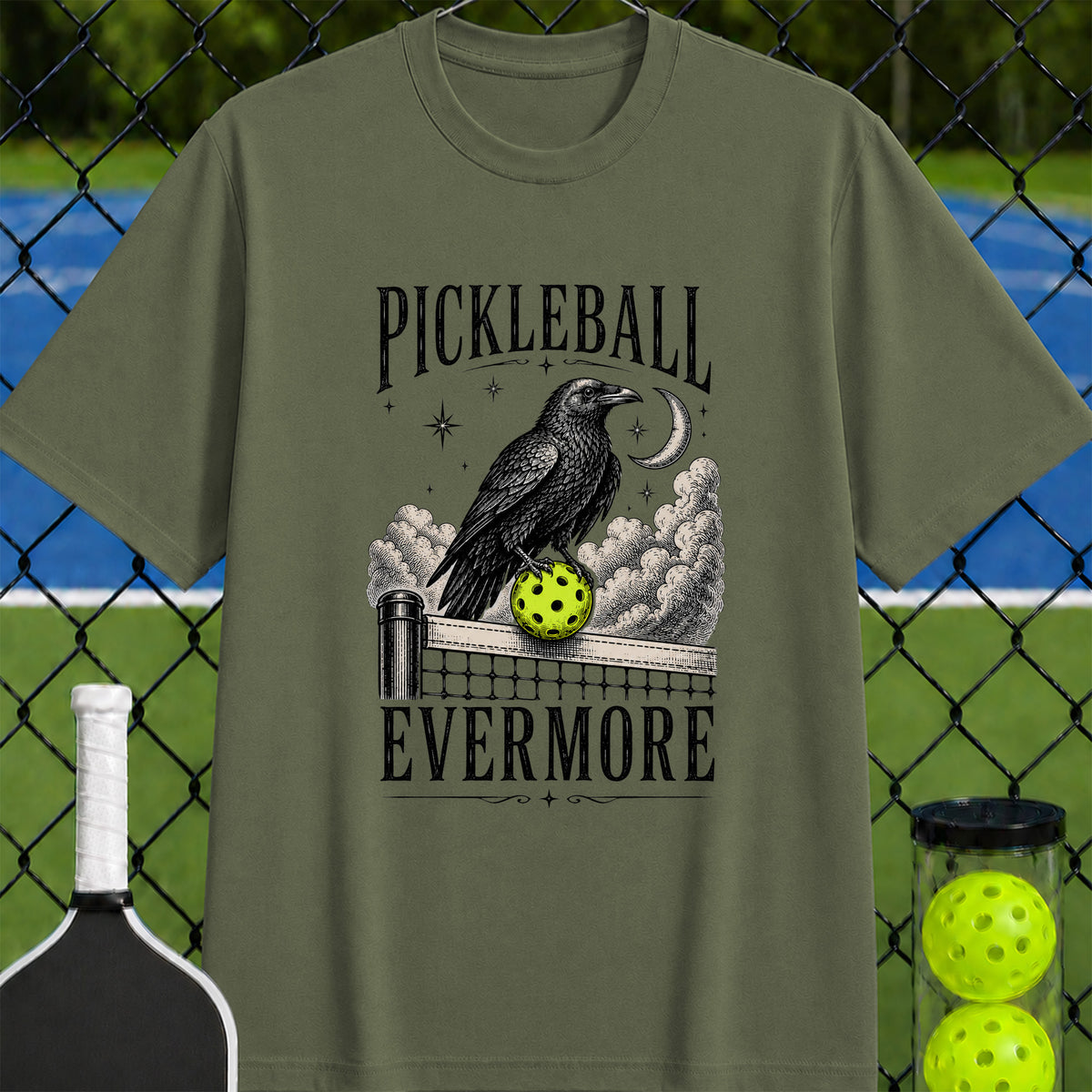 Pickleball Evermore Raven T-Shirt - Unisex