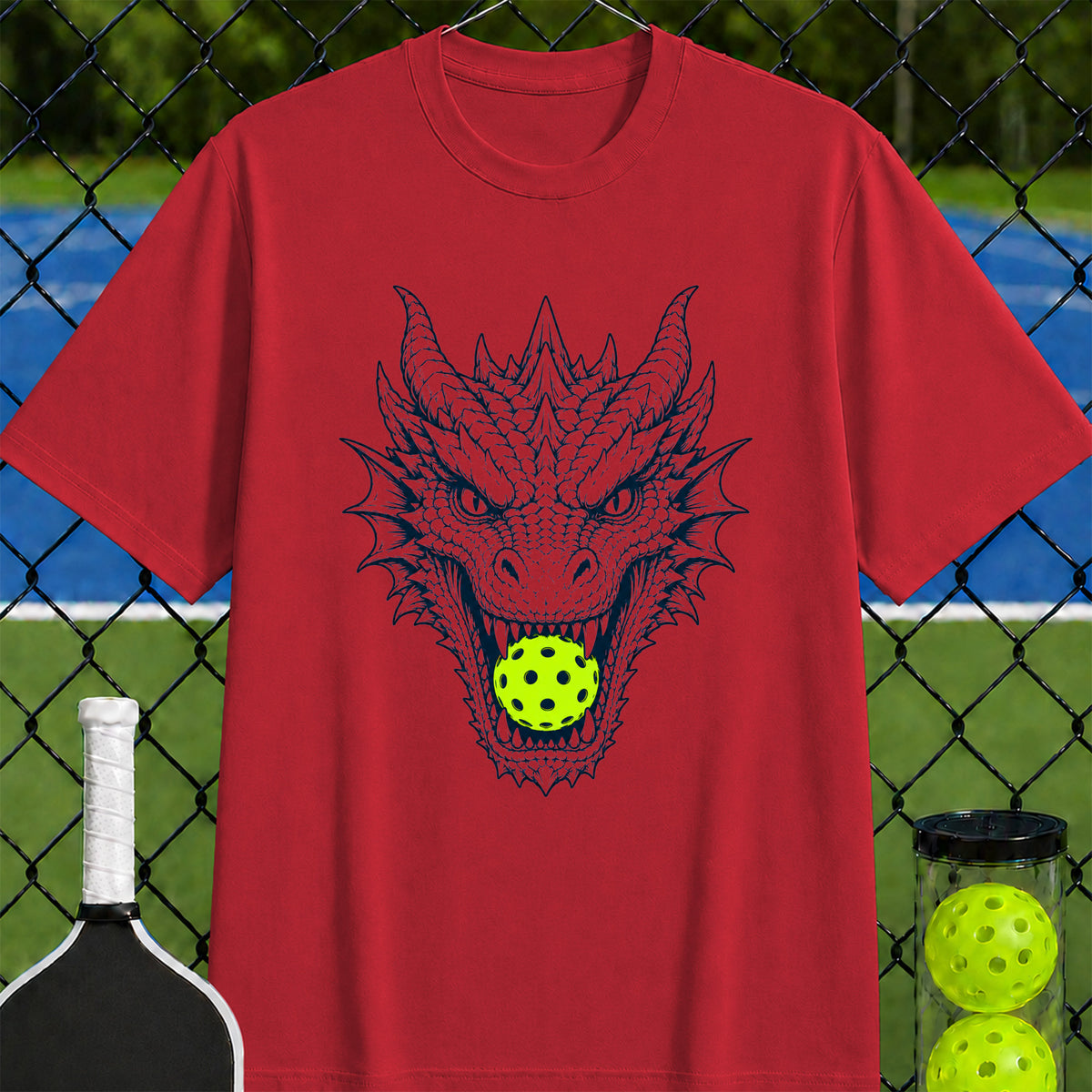 Mascot Dragon Pickleball T-Shirt