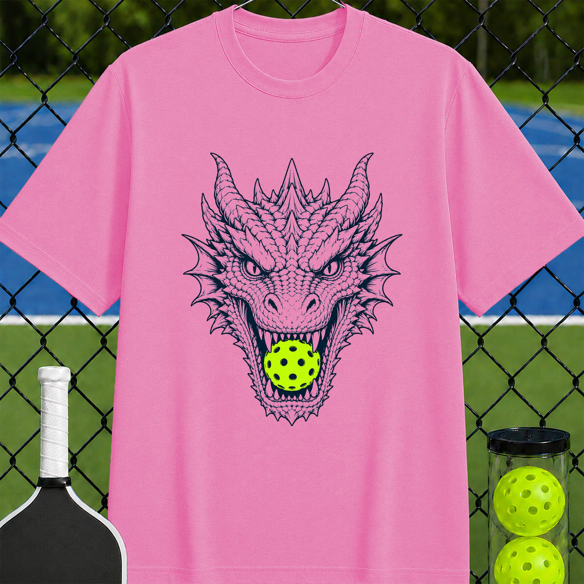 Mascot Dragon Pickleball T-Shirt