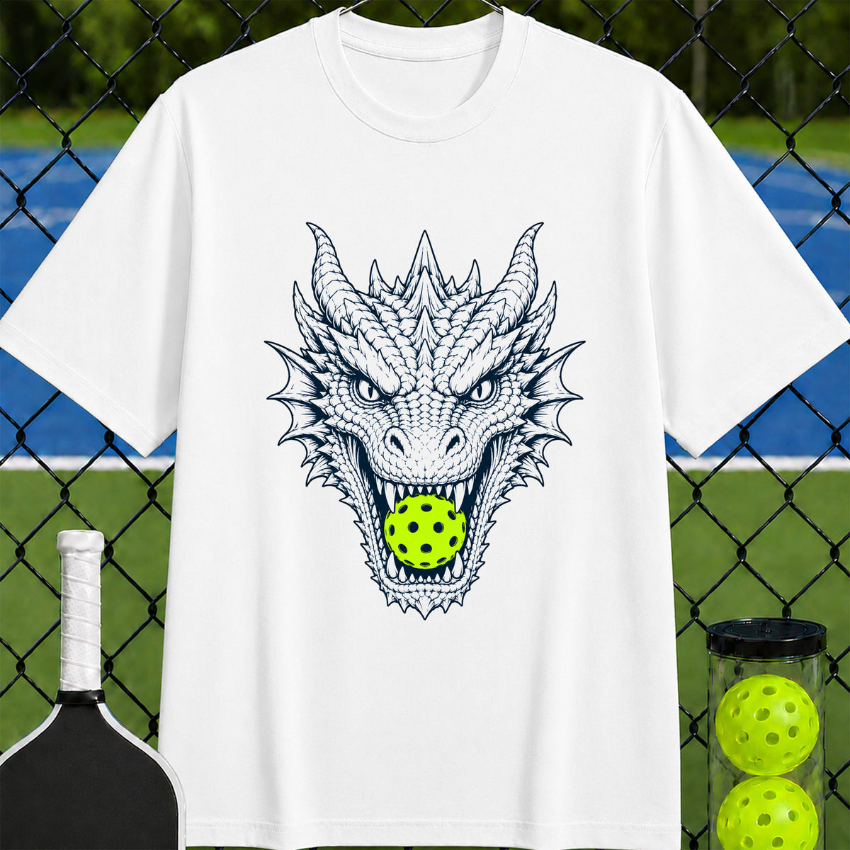 Mascot Dragon Pickleball T-Shirt