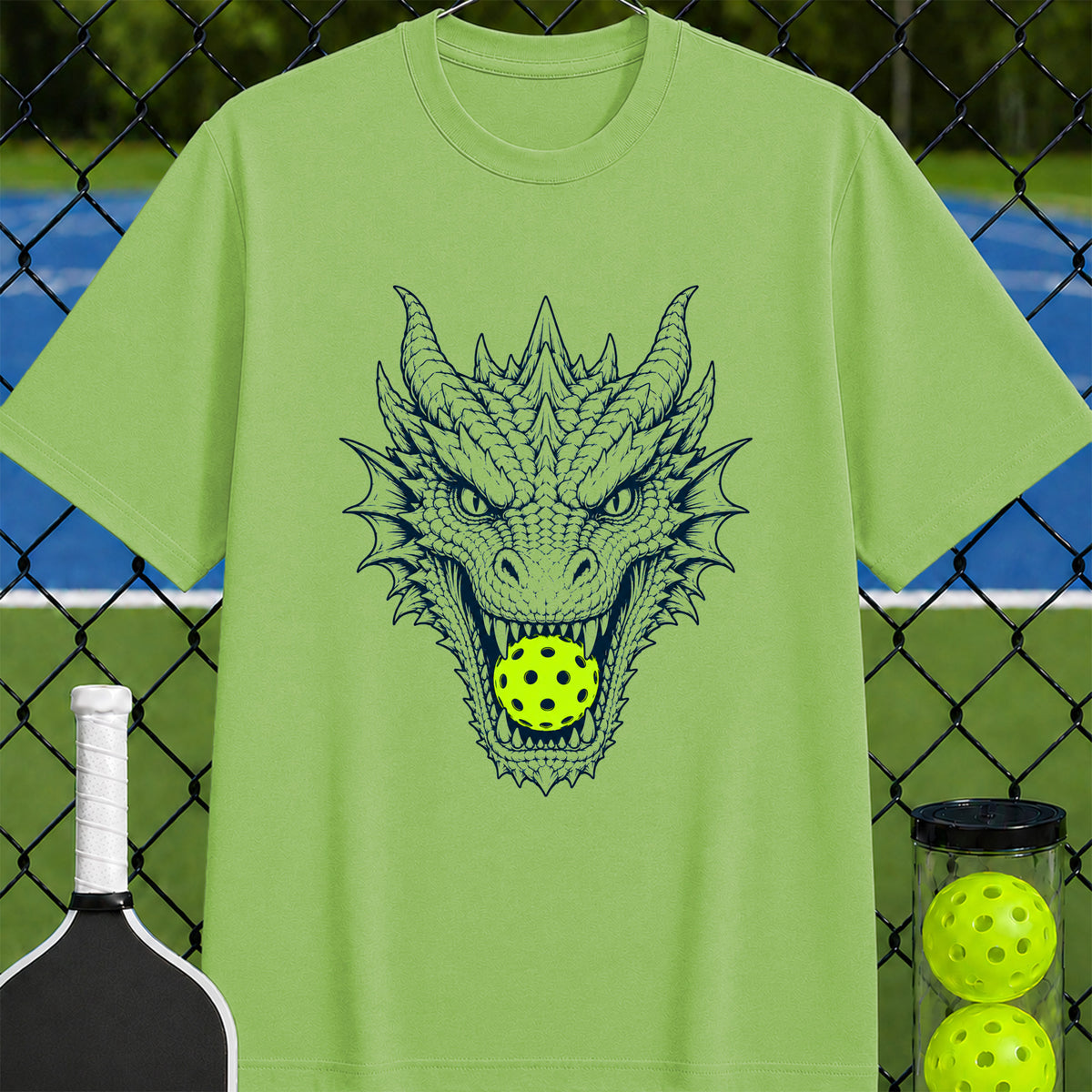 Mascot Dragon Pickleball T-Shirt