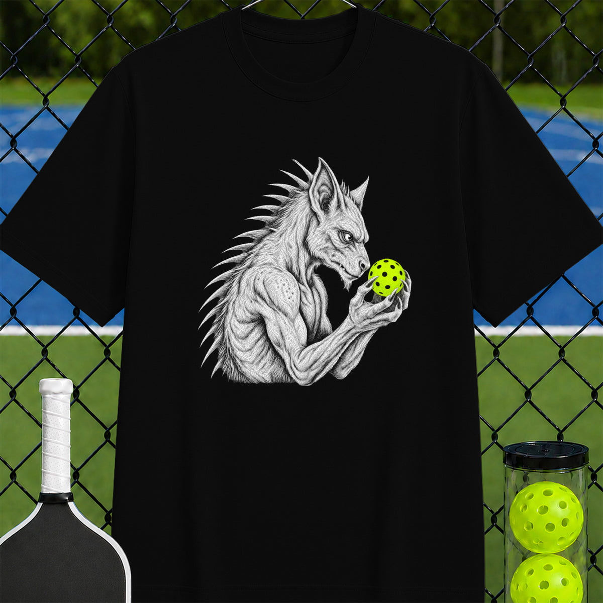 Chubacabra Pickleball Thinker T-Shirt - Unisex
