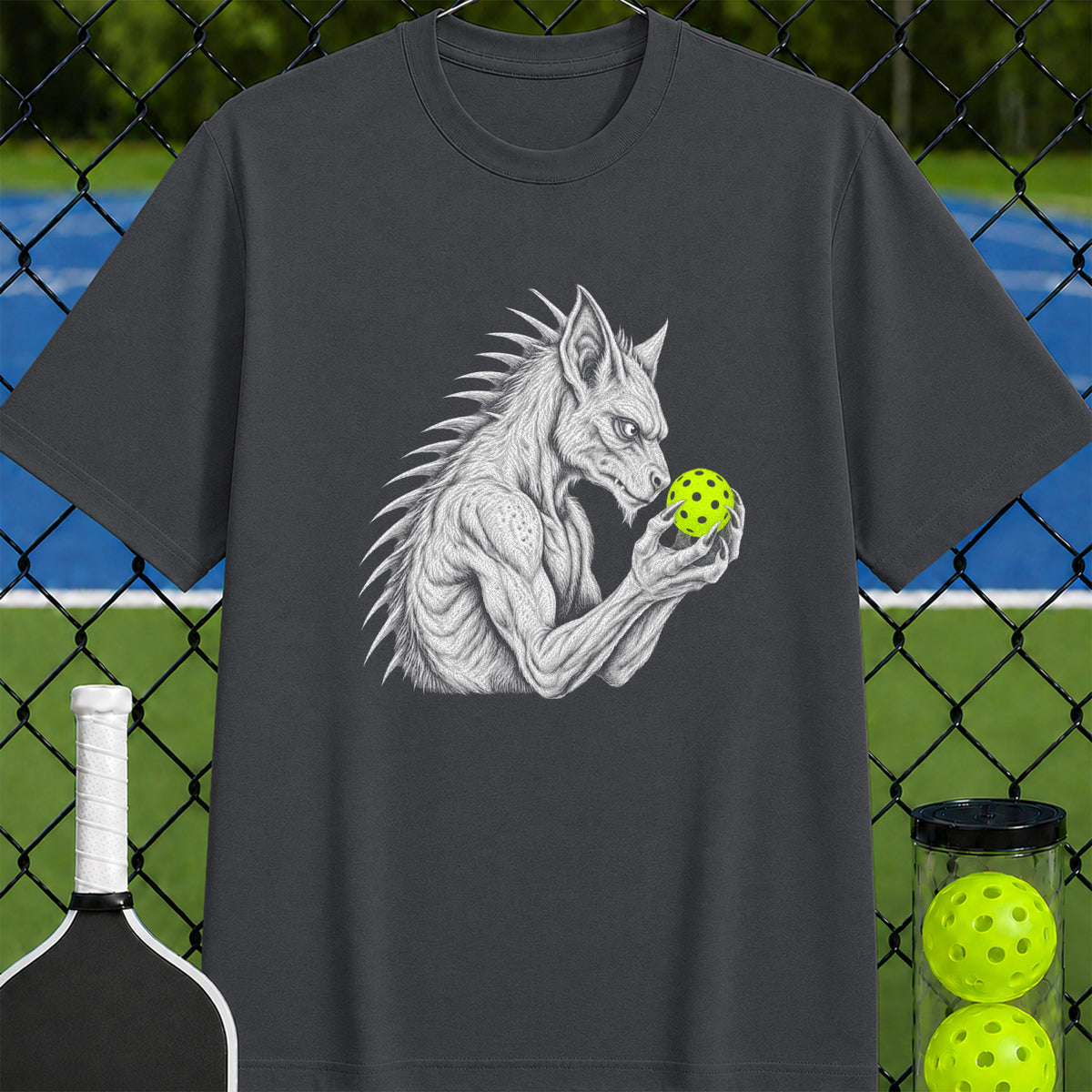 Chubacabra Pickleball Thinker T-Shirt - Unisex