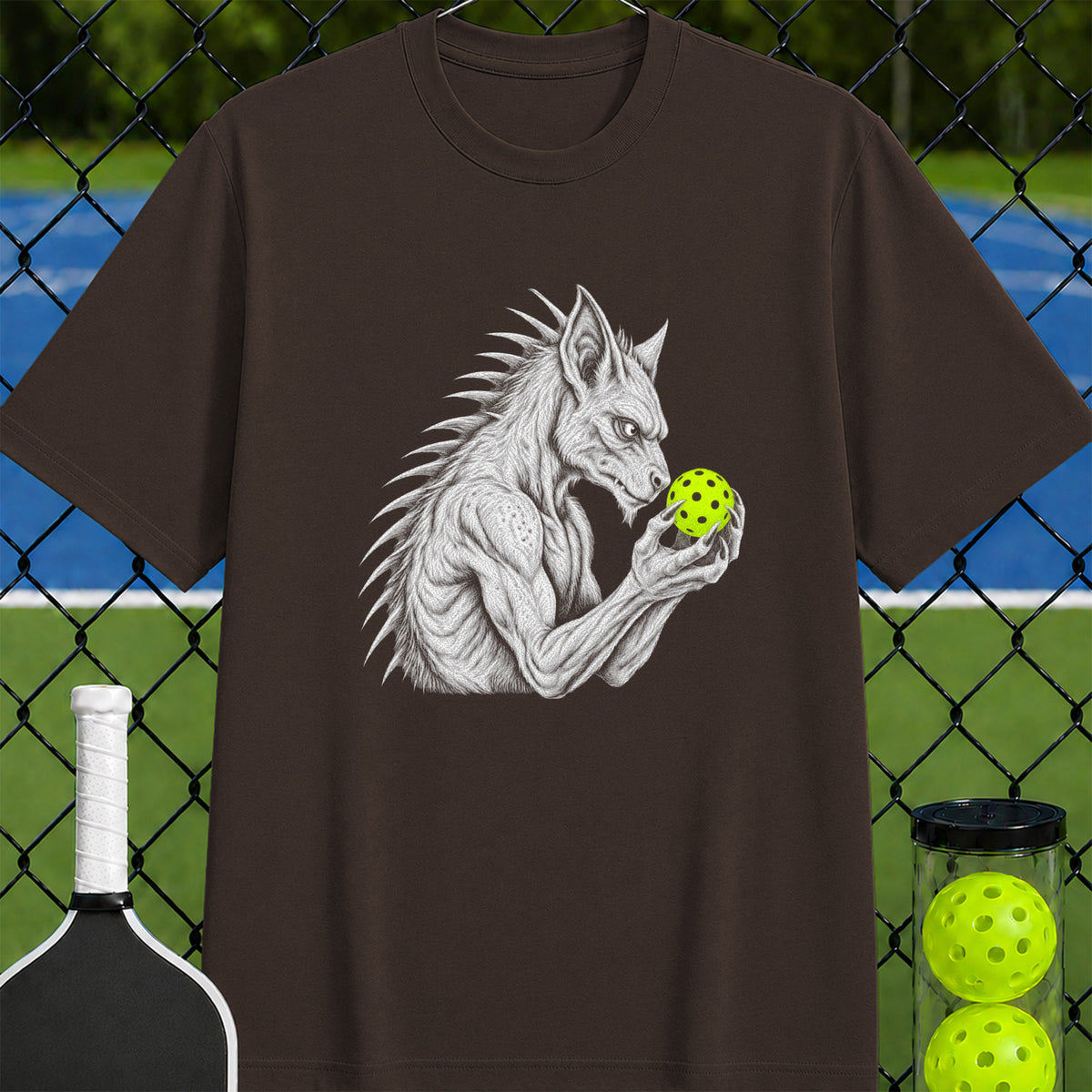Chubacabra Pickleball Thinker T-Shirt - Unisex
