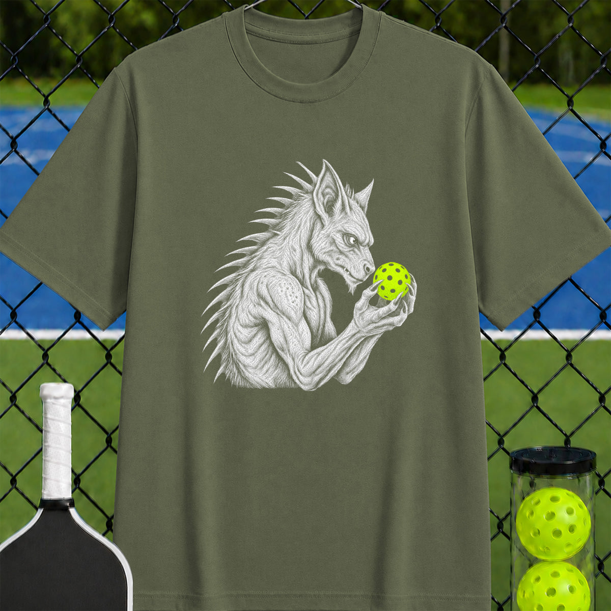 Chubacabra Pickleball Thinker T-Shirt - Unisex