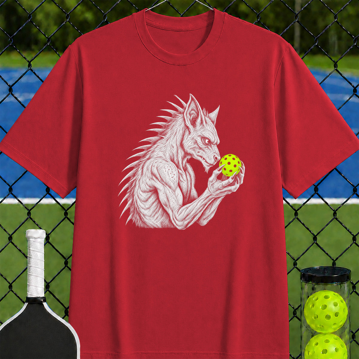 Chubacabra Pickleball Thinker T-Shirt - Unisex