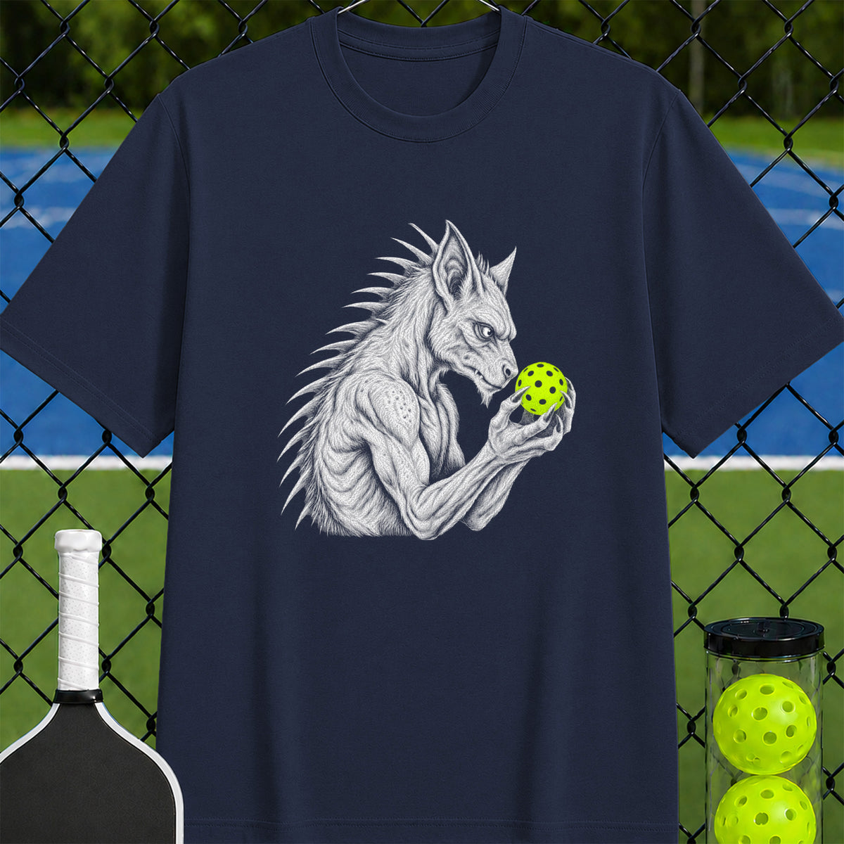 Chubacabra Pickleball Thinker T-Shirt - Unisex