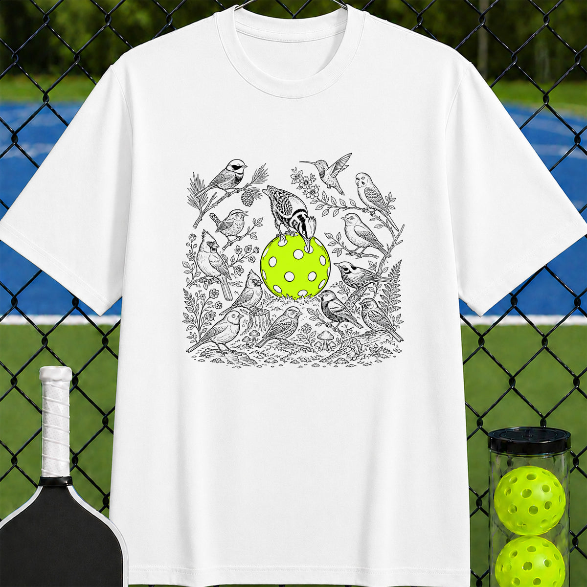 Birds & Pickleball T-Shirt - Unisex