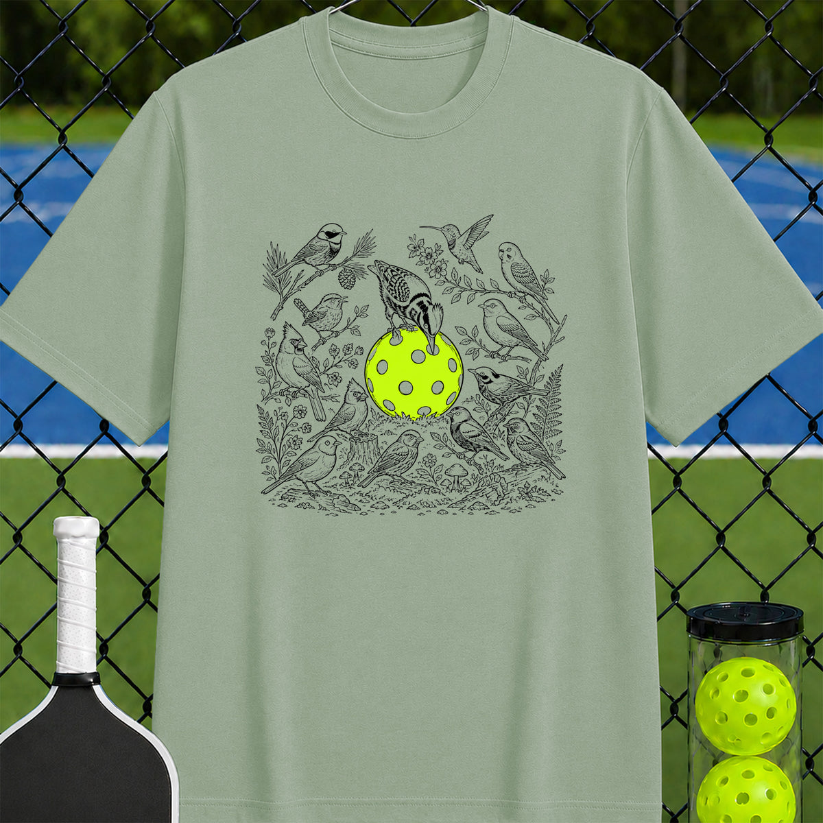 Birds & Pickleball T-Shirt - Unisex